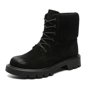 V ZERO FIVE Черные унисекс короткие мартинсы мужские 23369, цвет Black Men's 23369