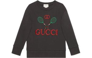 Gucci Детская толстовка, черная и серая