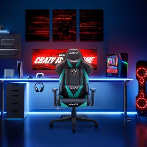 AutoFull C3-Lingfeng Zhidun AF808 игровое кресло, компьютерное кресло, эргономичное кресло, офисное кресло, кресло-софа, зеленый и черный стиль