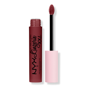 Жидкая матовая помада Lip Lingerie XXL, стойкая NYX Professional Makeup, Strip N Tease (warm brown nude)