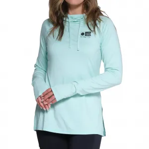 Женская солнцезащитная рубашка с капюшоном Thrill Seekers Salty Crew, Seafoam
