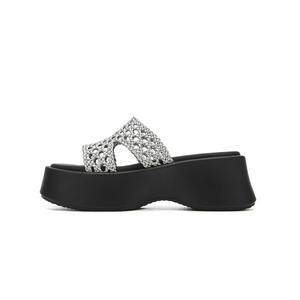 ST&SAT Тихие тапочки-шлепанцы для женщин серебристые, цвет Silver