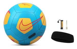 Nike Футбольный мяч размер 5 синтетическая кожа машинная строчка унисекс blue yellow