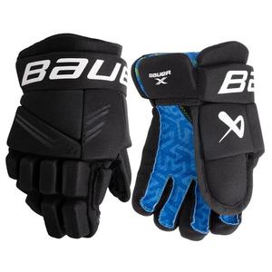BAUER Набор защитной экипировки X Beginner для хоккея: нагрудник, наколенники, налокотники, шорты и перчатки 25 см в черно-белом цвете