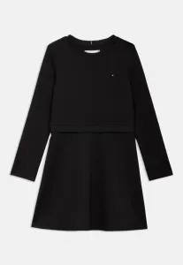 Платье-Скейтер пунто, трикотажное платье Tommy Hilfiger, Black