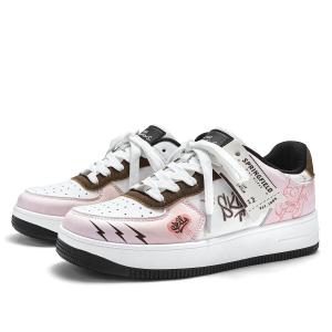 The Simpsons Удобные дышащие низкие скейтерские кроссовки для увеличения роста унисекс Cherry Blossom Pink, цвет Cherry Blossom Pink