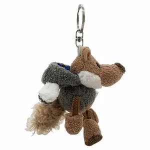 Милый плюшевый волк с овечьей шкурой кукла подвеска высота 10см Brangdy