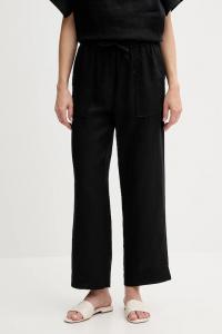 Льняные брюки United Colors Of Benetton, черный