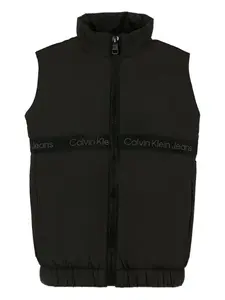 Жилет с логотипом Calvin Klein Kids, черный