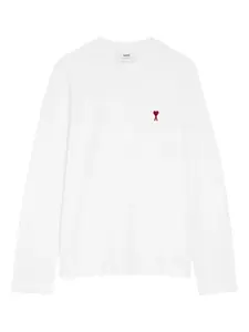 Футболка с монограммой Ami de Coeur Ami Paris, белый