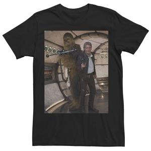 Мужская футболка с плакатом «Пробуждение силы» Хан и Чубакка Star Wars