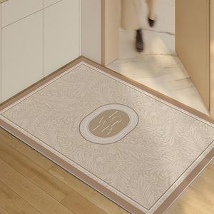 Xinglianxin Ковер 60х90 см из ПВХ для прихожей, стиль кремовый, рисунок "Осенние листья", грязеотталкивающий, моющийся