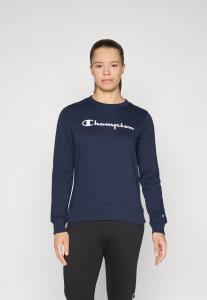 Толстовка Champion BASICS CREWNECK LARGE LOGO , Navy/Dark Blue