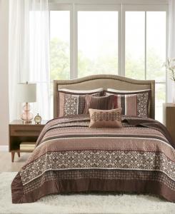 Комплект постельного белья Princeton из 5 предметов, размер King Madison Park, красный