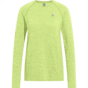 Футболка Odlo Crew Essential Seamless long sleeve, зеленый