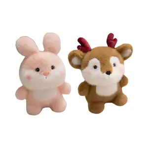 Антистрессовая кукла, мультяшная милая плюшевая кукла высотой 17см Dolls and bears dance, розовый