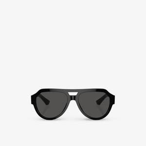 Dg4466 солнцезащитные очки из нейлона в квадратной оправе Dolce & Gabbana, черный