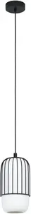 Подвесной светильник EGLO "MULEGES", лампа E27 | Лампы можно заменить без лампочек, подвесной светильник черного цвета из стали - кроме E27 - 40 Вт Ø 16,00 см, Высота: 110,00 см., черный