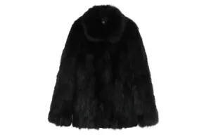 Furs Women's Stand Collar Moderate Coco Limited, milk белый