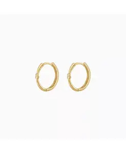 Серьги-Кольца Ханна из стерлингового серебра с позолотой 18 карат – идея для праздничного подарка Bearfruit Jewelry, gold