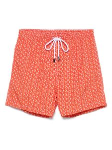 Плавки-шорты с принтом пейсли Barba, оранжевый