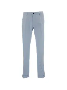 Синие прямые брюки Incotex, синий