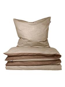 Schiesser Комплект постельного белья из тонкой фланели бежевого цвета