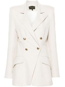 MITILIANE COUTURE пиджак в полоску, нейтральный цвет