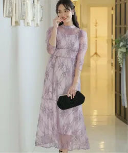 Платье с лентой на спине, свадебное, вечернее платье, платье для встречи выпускников, платье для вечеринки, приглашение Pourvous, цвет Lavender