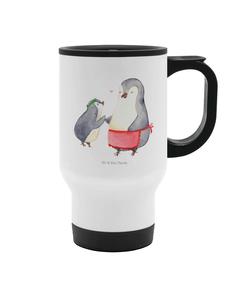 Mr. & Mrs. Panda Кофейная кружка на вынос White Penguin с изображением ребенка, без слогана