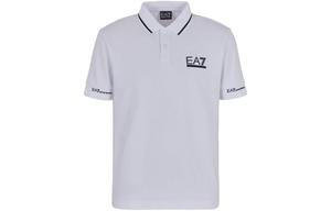 Футболка поло EA7 SS24 мужская белая EMPORIO ARMANI