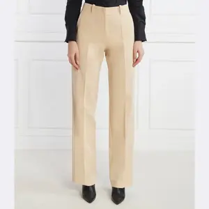 Брюки хулана прямого кроя Hugo, бежевый