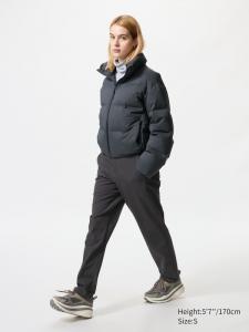 Теплые эластичные брюки (удлиненные) Uniqlo, 08 dark grey