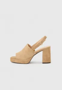 Кожаные сандалии на платформе Anna Field, Beige