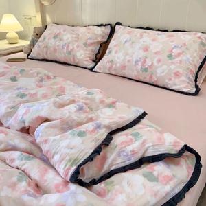 LUOLAI HOME Комплект постельного белья, простыня 150×200 см, пододеяльник 200×230 см, цвет Cloud Water Song