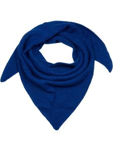 StyleBREAKER Вязаная треугольная шаль темно-синего цвета