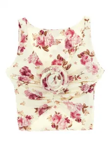 Бикини-топ с цветочным принтом Magda Butrym, нейтральный