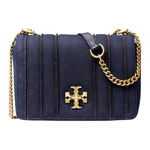 TORY BURCH Джинсовый рюкзак Сумка через плечо Миниатюрная женская сумка кроссбоди Синяя