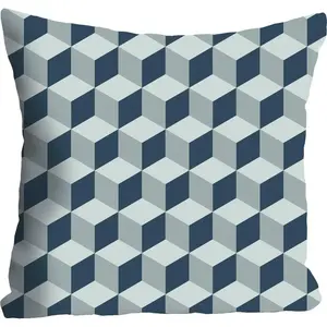 Декоративная подушка queence Куб Чехол для подушки без наполнителя, 1 шт. Queence, Bunt + bedruckt