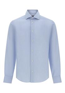 Рубашка на пуговицах классического кроя Boggi Milano, светло-голубой
