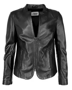 Кожаная куртка JCC "Лида", черный