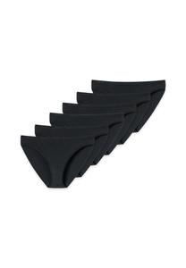 Трусики Tai, набор из 6 шт, хлопок Uncover by SCHIESSER, черный