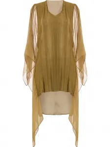 Платье с прозрачной вставкой Masnada, зеленый