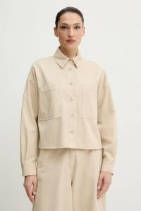 Хлопковая рубашка radente Weekend Max Mara, бежевый