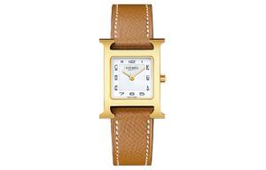 HERMES Часы Heure H Wrist Watch Quartz Movement Genuine Leather Strap White Dial Women's Watch W036732WW00