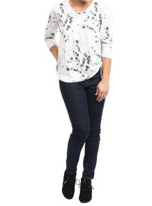 Constance Pullover Top In Paintball Tulip Clothing, Paintball