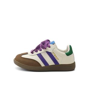 Нескользящие, противоударные, амортизирующие, устойчивые к истиранию, дышащие, низкие, детские кроссовки для повседневной носки ST&SAT, зеленый/фиолетовый