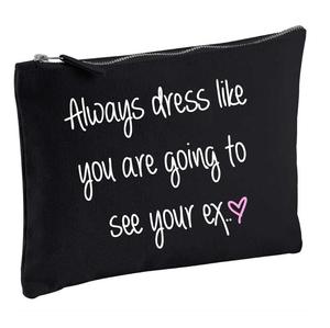 Всегда одевайтесь так, будто собираетесь увидеть свою бывшую черную косметичку 60 SECOND MAKEOVER, черный