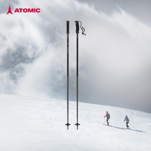 Atomic Alu-Tomic 2425 карбоново-алюминиевые лыжные палки Full Mountain Shape, черные 4 Star алюминиевые палки AMT_SQS_AJ5005700, 130cm