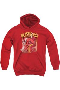 Толстовка с капюшоном Plastic Man Street Youth от DC Comics Gildan, красный